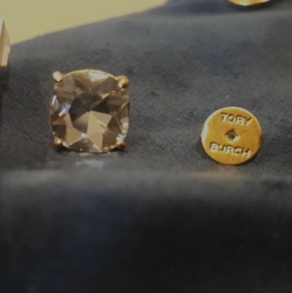 BRAND NEW - Authentic Tory Burch Swarovski Crystal Stud Earrings - Picture 7 of 11
